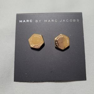 Authentic Marc Jacobs golden earrings